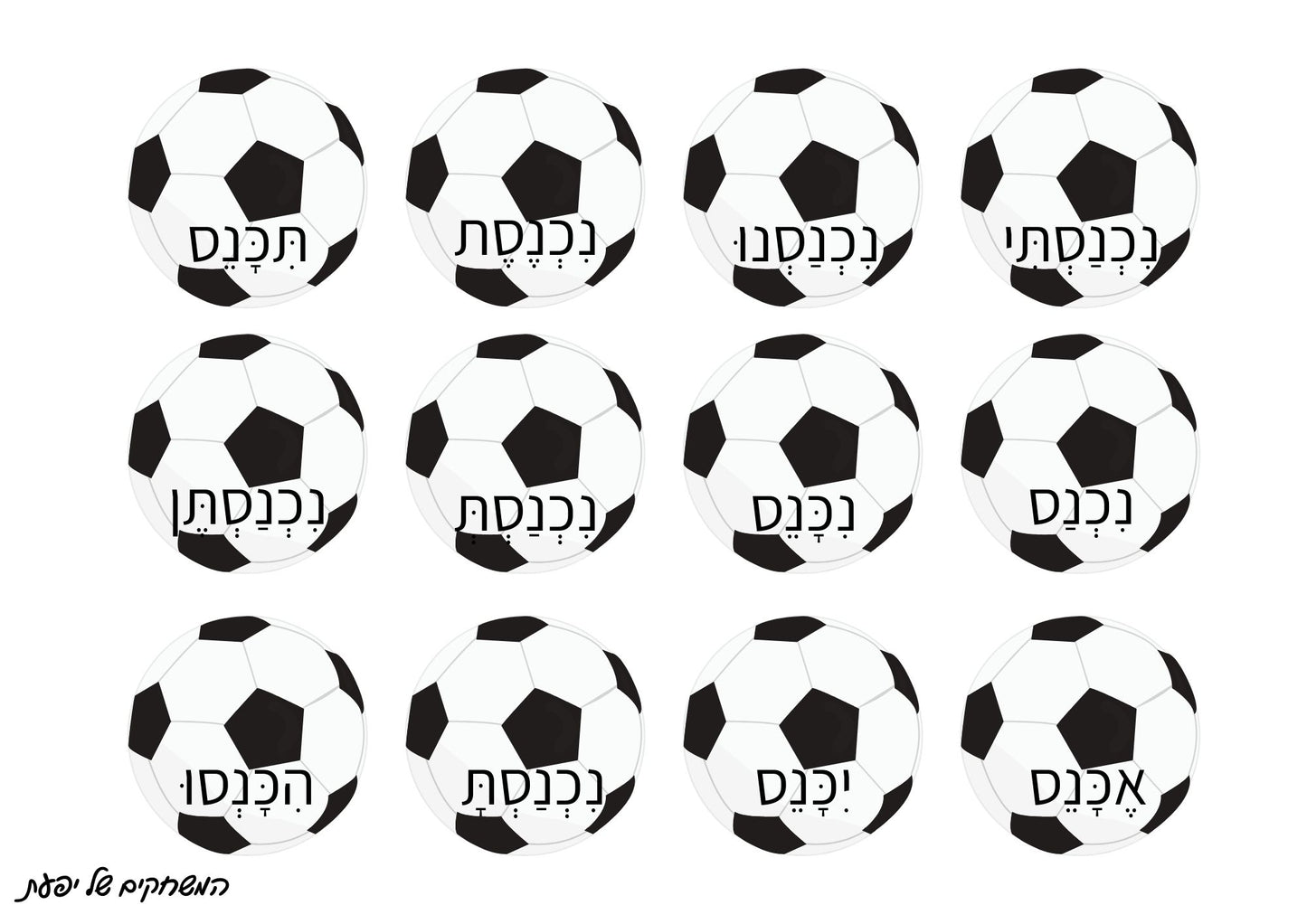 משפחות מילים- כדורגל