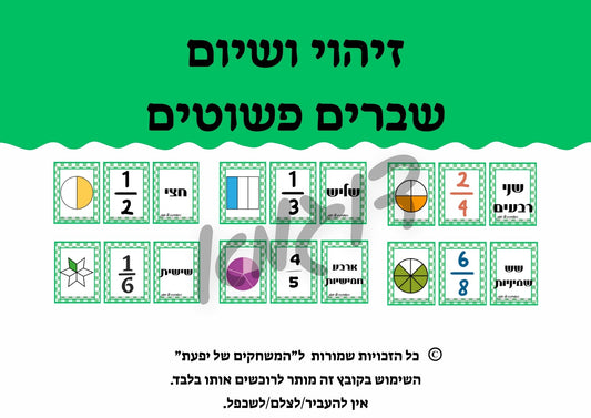 זיהוי ושיום שברים פשוטים