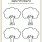 דף עבודה לט''ו בשבט- חיבור וחיסור בתחום ה-100.