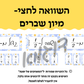 באנדל: חוברת ג: חוברת לתרגול שברים פשוטים + משחק לתרגול השוואת שברים לחצי