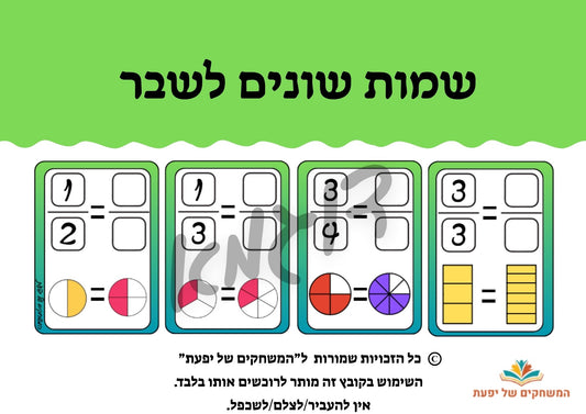 שמות שונים לשבר